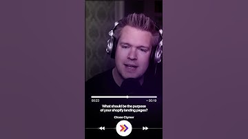 What should be the purpose of your @shopify landing pages?