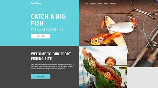 Sport Fishing Website Template by WT - 58137