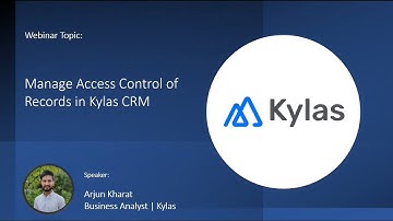 How To Manage Access Control Of Records In Kylas?