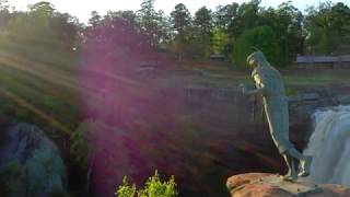 Noccalula Falls after the Storms, Sping 2020 Aerials Drone View