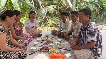 Bữa Cơm Dân Dã 3 Món Chuẩn Vį Miền Tây-Vui Mừng Hoàn Thành Mái Nhà Che Nǎńg Che Mưa/LCSVD