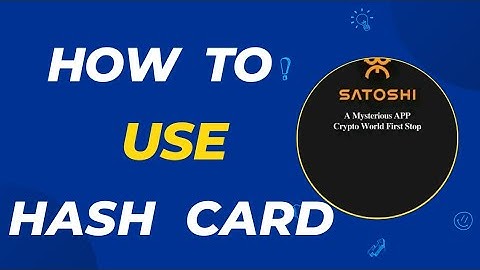 How to Use Hash Cards // Exchange Hash Cards // Join Hash Card
