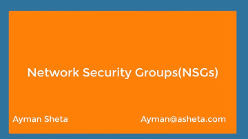 Microsoft Azure - Network Security Groups NSGs