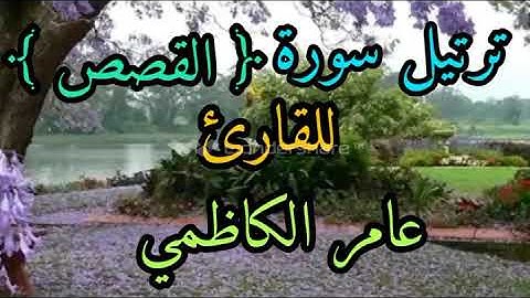 ترتيل سورة قصص للقارئ عامر الكاظمي