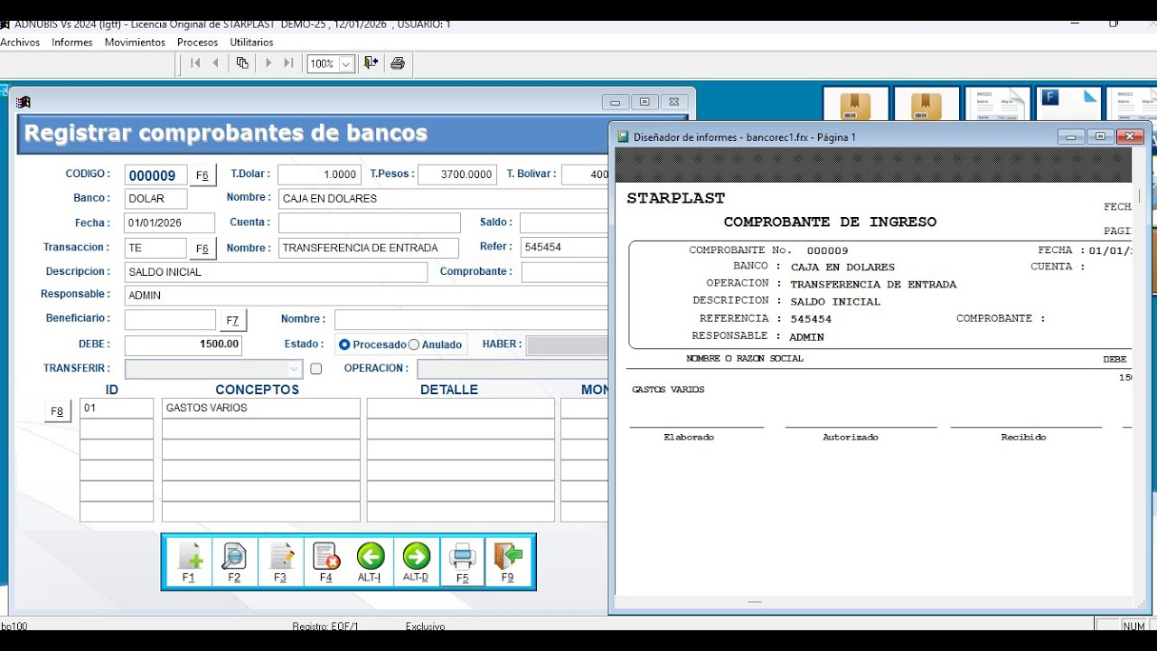 Adnubis Vincular Pagos a Bancos