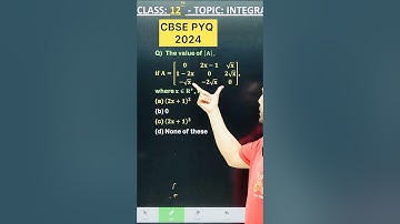#cbsepyq2024 #CBSE2025 #maths #cbsepyq2024 #determinantsclass12th  class12 #class12mathspaper
