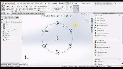 SolidWorks Tutorial- Basic sketch tools-Part-2