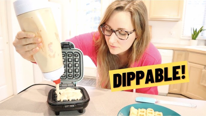 Dash Mini Waffle Maker Review Unboxing Waffle Recipe - Bow and Go 