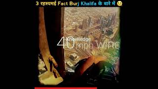 3😰Unknown Facts About Burj khailfa || 3 रहस्यमई Facts Burj Khalifa के बारे में😱 #shorts #viralvideo