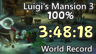 Luigi's Mansion 3 Speedrun 100% in 3:48:18 (World Record)