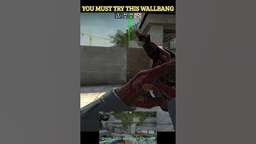 TRY THIS WALLBANG on OVERPASS #shorts #csgo
