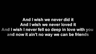 Trey Songz - Can't Be Friends Lyrics