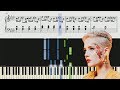 Halsey - Sorry - Piano Tutorial + Sheets