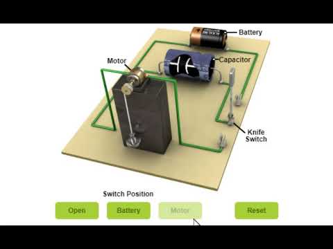CAPACITOR ANIMATION | CHARGING AND DISCHARGING | CAPACITOR LIFTING A LOAD | FRIENDS PHYSICS