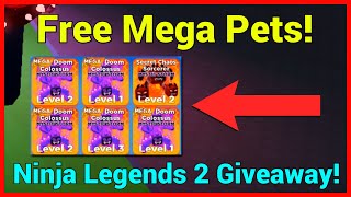 Ninja Legends 2 Giveaway! | Free Mega Pet Every 10 Likes! | All Secret Codes 2021!