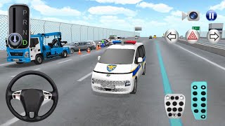 Police car driving : South Korean road || 3d driving class #cargames #gameplay 