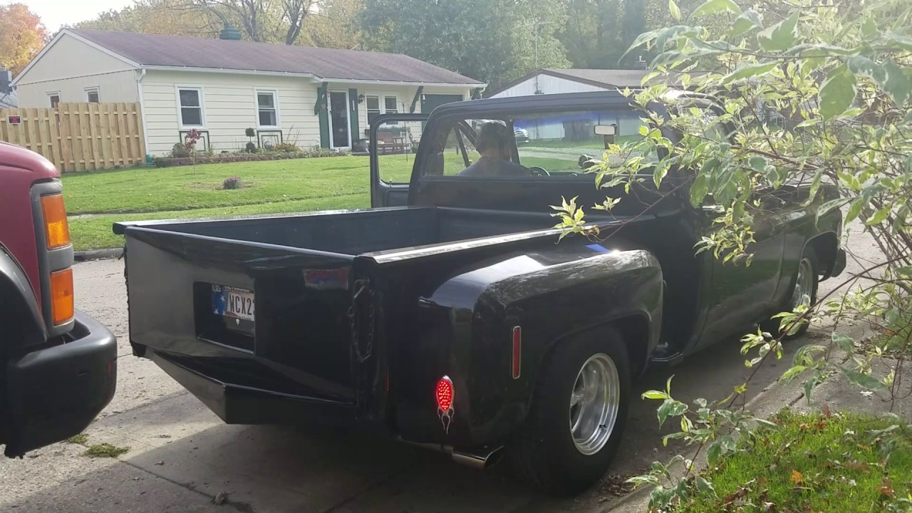 Chevy c10 spintech exhaust - YouTube