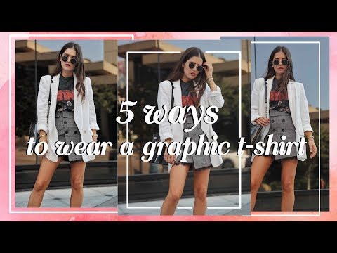5 ways to wear a graphic t-shirt