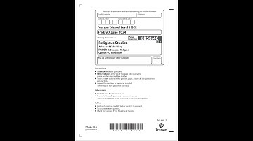 2024PEARSON EDEXCEL AS RELIGIOUS STUDIES QUESTION PAPER4 8RS0/4CStudy of Religion Option 4C Hinduism