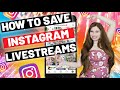 How To Save or Record Livestreams From Instagram (On-Screen Tutorial)