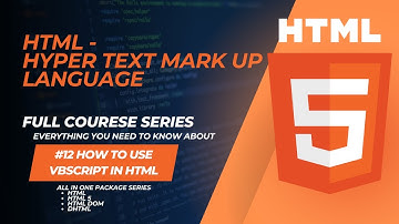 How to use VBscript in HTML | HTML #12