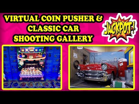 Virtual Coin Pusher Fruits Camp (Fruit Mania) at Tilt Studios Arcade! OMG It has a JACKPOT! TeamCC