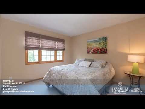 808 Villa Dr, Crystal Lake, IL home video tour