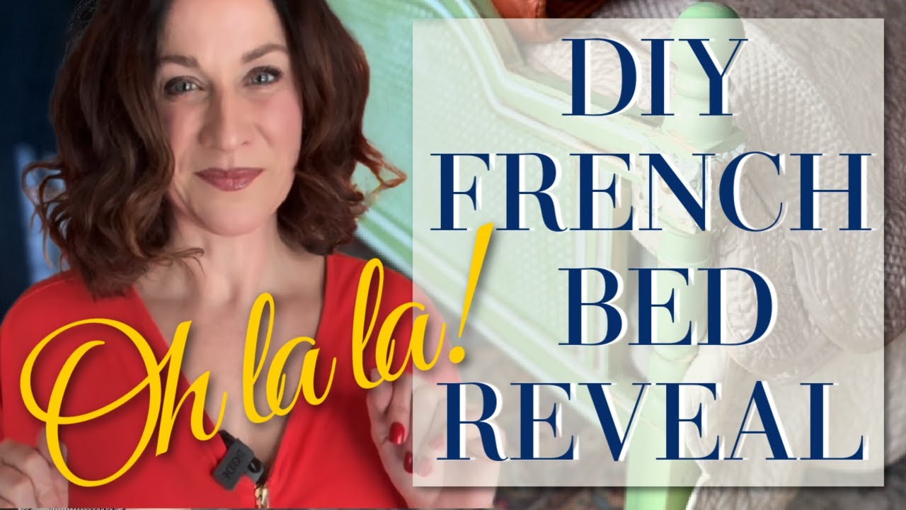 ⚜️I bought an ugly bed on Amazon⚜️ DIY FRENCH BED REVEAL! I'll show you just how I did it!