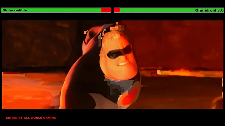 Mr. Incredible vs. Omnidroid v.8 with healthbars (Edited By @allworldgaming5117)