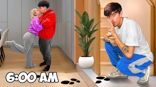 Staying Overnight In YouTuber’s House WITHOUT Them Knowing!