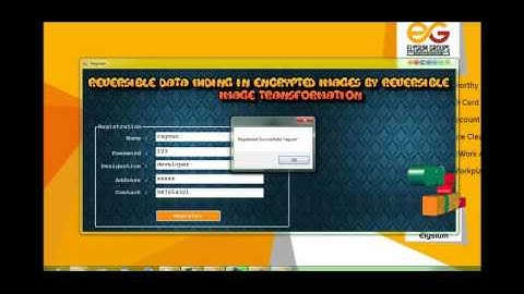 Reversible Data Hiding Encrypted-Reversible Image Transformation | Final Year Projects 2016 - 2017