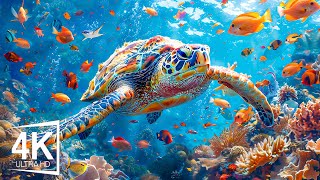 11 HOURS of 4K Underwater Wonders Coral Reefs and Colorful Sea Life  Relaxing Music