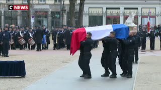 Lyon : Castaner rend hommage au policier Franck Labois