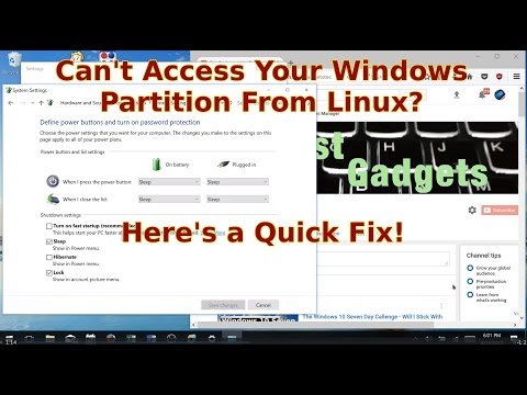 Unable to access your Windows 10 Partition in Linux?  Do This Quick Fix