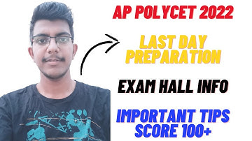 #ap  #polycet  2022|| LAST #PREPARATION|| #important  TIPS|| EXAM HALL