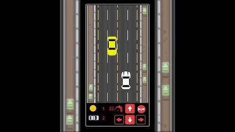 Car 🚔 Dodge game made with python and pydroid3 | #shorts