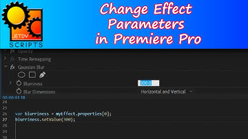 Changing Effect Parameters in Premiere Pro