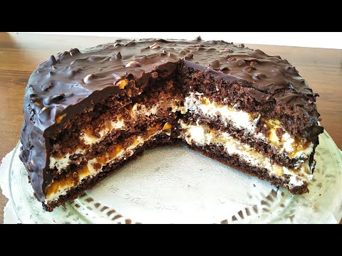 Çox Ləzzətli,Super Dadli SNİKERS Tortu.Торт Сникерс Который Тает во Рту.Snickers Chokolate Cake.