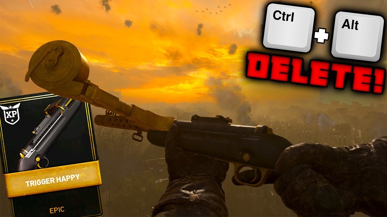 EPIC WAFFE 28 will DELETE PEOPLE 'TRIGGER HAPPY' drops ANYONE... (COD WW2  BEST WAFFE 28 CLASS SETUP) - 