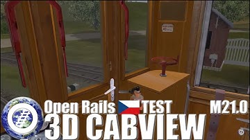 Open Rails 3D Cab test - Czech ČSD M21.004