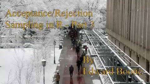 Acceptance/Rejection Sampling in R - Part 3