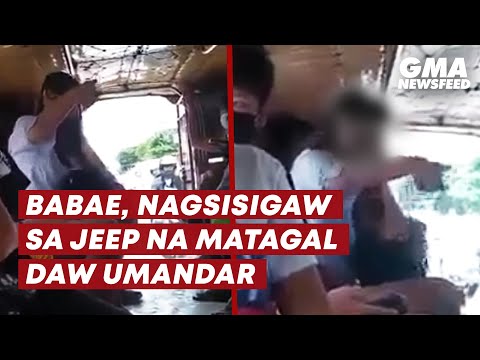 Babae, nagsisigaw sa jeep na matagal daw umandar | GMA News Feed