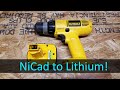 Converting a DeWalt 12V Cordless Drill from NiCad to Lithium LiFePO4