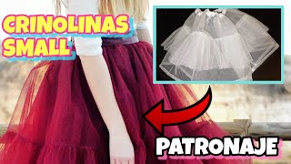 🌟COMO hacer una CRINOLINA CHICA P/NIÑA o VESTIDO CORTO  ☝️SOLO PATRONAJE  #moda #costura #tutorial