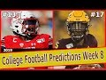 College Football Predictions Week 8 - YouTube