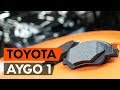 Как заменить тормозные колодки переднего дискового тормоза на TOYOTA AYGO 1 (AB10)