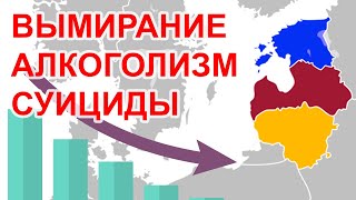 Что не так с Прибалтикой? Вымирание, алкоголизм, суициды (Латвия, Литва, Эстония статистика региона