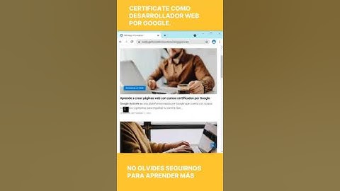 Certificate con Google como Desarrollador Web gratis. #desarrolloweb #programacion
