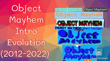 Object Mayhem Intro Evolution (2012-2022)