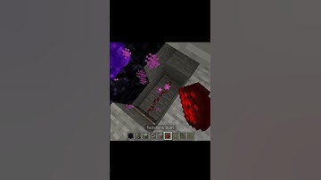 Creeper Face Nether Portal | Minecraft Shorts #shorts